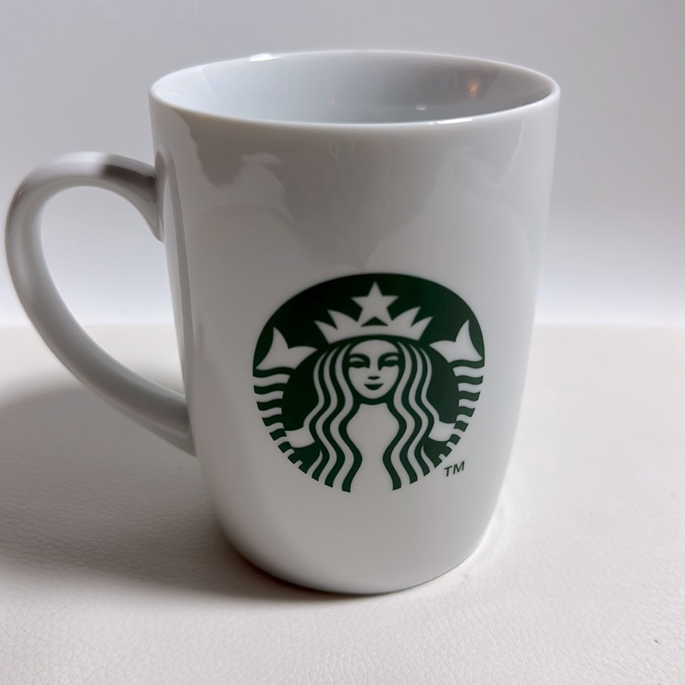Starbucks Classic 2013 Mug White Green Logo NWOT